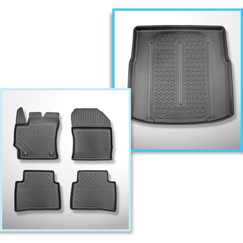 Kit tapis de coffre et tapis de voiture TPE pour: Suzuki Swace Break (11.2020-..