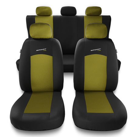 Housses de siège adaptées pour Peugeot 207 (2006-2013) - housse siege voiture universelles - couverture siege - S-Y