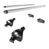 Barres de toit en aluminium adapté pour Audi A4 B9 Allroad (2016-2024) - Porte-Bagages de Voiture argent - rails