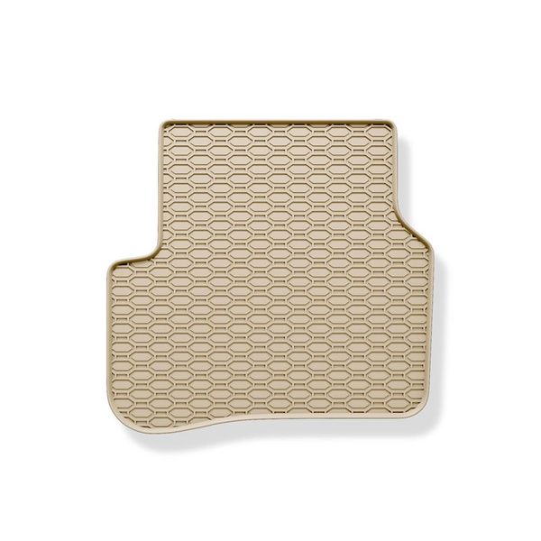 Tapis de sol en caoutchouc adapté pour Volkswagen Passat B6 Berline, SW (2005-2010) - tapis de voiture - beige - 4 pcs.