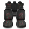 Housses de siège adaptées pour Peugeot 108 (2014-2017) - housse siege voiture universelles - couverture siege - UNE-RD
