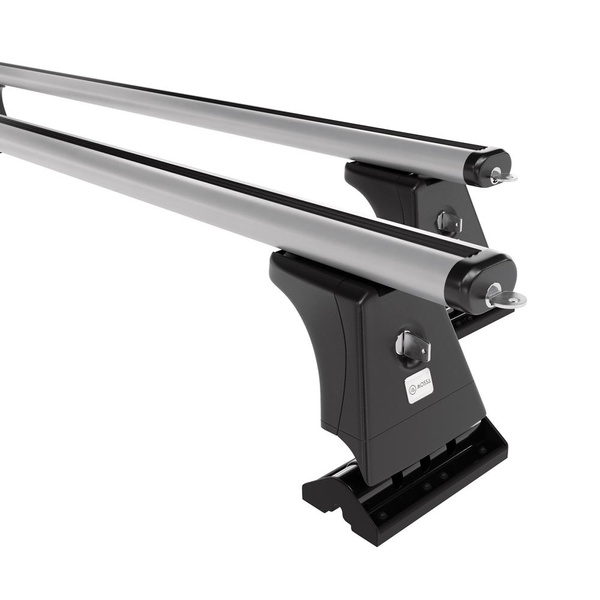 Barres de toit en aluminium adapté pour Citroen C5 Berline (2008-2017) - Porte-Bagages de Voiture argent - points de montage - (suivant le modèle de voiture ils peuvent se situer à différents endroits)