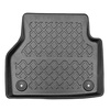 Tapis de sol en TPE adapté pour Audi A6 C8 Avant, Berline (09.2018-....) - aussi pour la version Quattro - tapis de voiture - noir