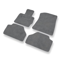 Tapis de Sol Velours adapté pour BMW X4 F26 SAC (2013-2018) - Premium tapis de voiture - gris