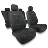 Housses de siège adaptées pour Renault Modus (2004-2012) - housse siege voiture universelles - couverture siege - UNE-GR