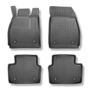 Tapis de sol en TPE adapté pour Opel Insignia Liftback (12.2015-10.2022) - tapis de voiture - noir
