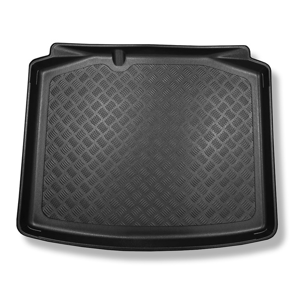 Tapis de coffre adapté pour Skoda Rapid Ambition, Elegance Spaceback (10.2013-03.2019) - bac de coffre - protection de coffre voiture - coffre inférieur (sans / sous le plancher multi-fonctions)
