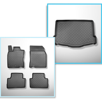 Kit tapis de coffre et tapis de voiture TPE pour: Nissan Qashqai II J11 Crossove