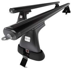 Barres de toit en aluminium adapté pour Opel Insignia Berline (2009-2017) - Porte-Bagages de Voiture noir - toit normal