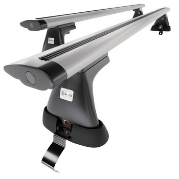 Barres de toit en aluminium adapté pour Skoda Superb mk II Liftback (2008-2015) 