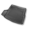 Tapis de coffre adapté pour Volkswagen Arteon Berline (06.2017-....) - bac de coffre - protection de coffre voiture - avec kit de réparation, sans roue de secours; cavité gauche amovible