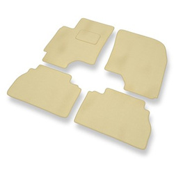 Tapis de Sol Velours adapté pour Chevrolet Epica Berline (2006-2011) - Premium tapis de voiture - beige