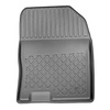 Tapis de sol en TPE adapté pour Hyundai Kona Hybrid SUV (09.2019-....) - pas pour la version électrique - tapis de voiture - noir