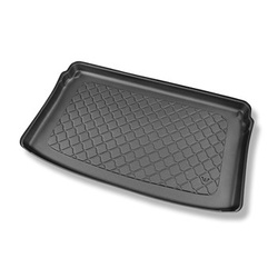 Tapis de coffre adapté pour Volkswagen Polo VI 2G AW Hayon (10.2017-....) - bac de coffre - protection de coffre voiture - coffre supérieur; plancher amovible en la position la plus haute