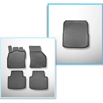 Kit tapis de coffre et tapis de voiture TPE pour: Volkswagen Arteon Fastback, Sh
