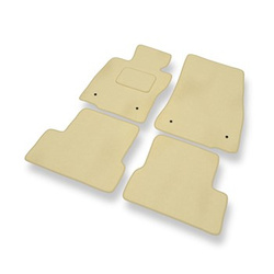 Tapis de Sol Velours adapté pour Mini Hatch III Hayon (2013-2024) - Premium tapis de voiture - beige