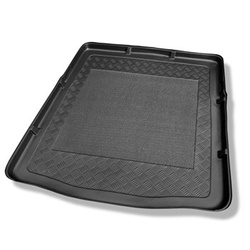 Tapis de coffre adapté pour Opel Insignia A Liftback (2008-05.2017) - bac de coffre - protection de coffre voiture - coffre plat avec roue de secours complète et / ou système Infiniti (caisson de graves)