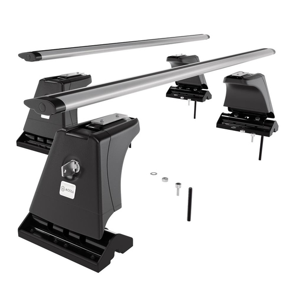 Barres de toit en aluminium adapté pour Citroen C5 Berline (2008-2017) - Porte-Bagages de Voiture argent - points de montage - (suivant le modèle de voiture ils peuvent se situer à différents endroits)