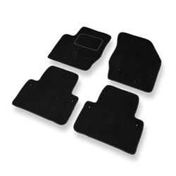 Tapis de Sol Velours adapté pour Volvo XC90 Q5 SUV (2002-2014) - Premium tapis de voiture - noir