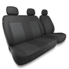 Housses de siège adaptées pour Renault Trafic III, IV, V, VI (1994-....) - housse siege voiture universelles - couverture siege - BE-3
