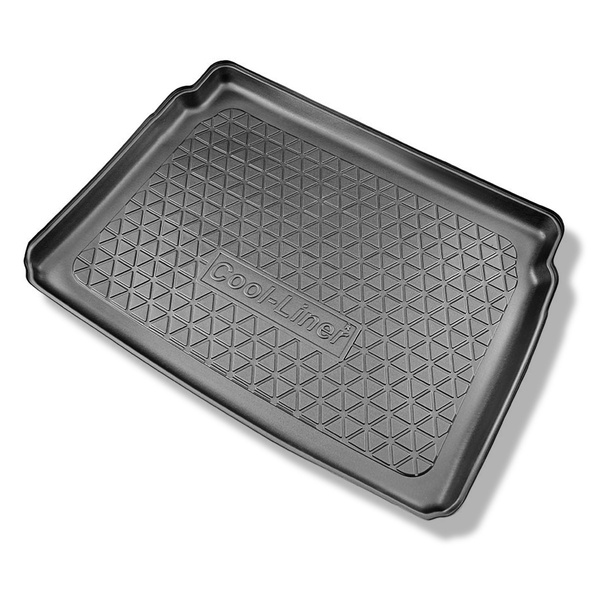 Tapis de coffre adapté pour Citroen C4 III Hayon (12.2020-....) - bac de coffre - protection de coffre voiture - coffre supérieur; plancher amovible en la position la plus haute