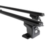 Barres de toit en aluminium adapté pour Renault Trafic Van (2007-2014) - Porte-Bagages de Voiture noir - points de montage - (suivant le modèle de voiture ils peuvent se situer à différents endroits)