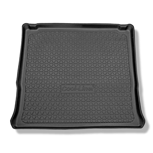 Tapis de coffre adapté pour Fiat Talento Van (2016-2020) - bac de coffre - protection de coffre voiture - version pour le transport de passagers (break / tour); derriere 3e rangée de sieges; version longue (Long); sièges non coulissants, montés sur croche