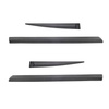 Plaques noires latérales de voiture Ford Fiesta VII Hayon (5 portes) - (2008-2017) - (longueur des protections: 1003mm; 537mm)