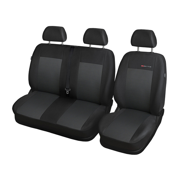 Housses de siège sur mesure adaptées pour Volkswagen Multivan T5 Van (2003-2015) seulement les sièges avant - 1+2 - housse siege voiture - couverture siege - E3