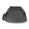 Tapis de coffre adapté pour Mercedes-Benz Classe C W204 Berline (04.2007-02.2014) - bac de coffre - protection de coffre voiture - sièges arrière non rabattables