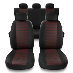 Housses de siège adaptées pour Peugeot 407 (2004-2011) - housse siege voiture universelles - couverture siege - PF-RD