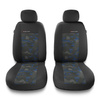Housses de siège adaptées pour Peugeot 208 I, II (2012-....) - housse siege voiture universelles - couverture siege - 2UNE-BL