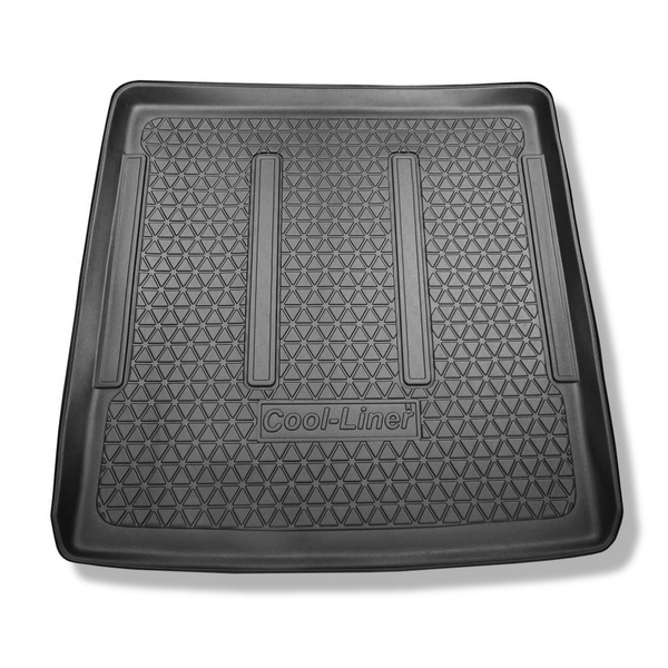 Tapis de coffre adapté pour Renault Grand Espace IV Monospace (10.2002-12.2014) - bac de coffre - protection de coffre voiture - 5/7 places (possibilité de découper les ouvertures pour les sieges de 3e rangée)