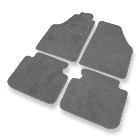 Tapis de Sol Velours adapté pour Fiat Idea (2003-2012) - Premium tapis de voiture - gris