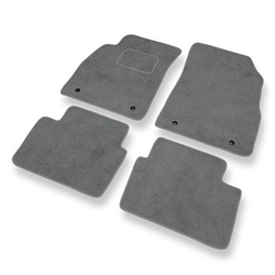Tapis de Sol Velours adapté pour Opel Insignia I Liftback, Berline, Sports Tourer (2008-2017) - Premium tapis de voiture - gris