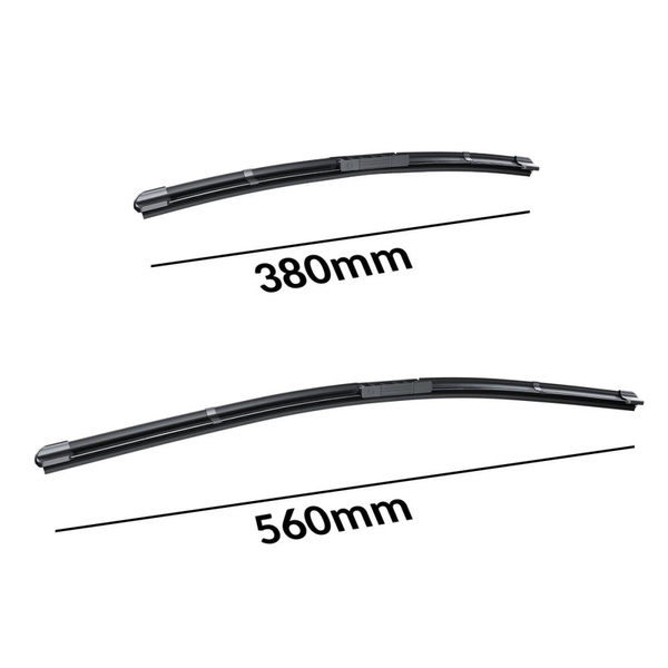 Balais d'essuie-glace de pare-brise adaptés pour Fiat Idea Monospace (01.2006-12.2012) - balais plat