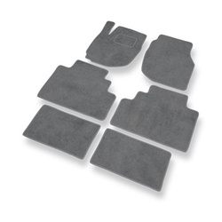 Tapis de Sol Velours adapté pour Mazda MPV II Monospace (1999-2006) - Premium tapis de voiture - gris