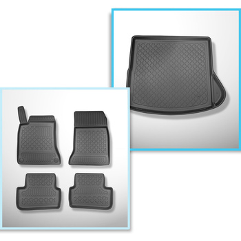 Kit tapis de coffre et tapis de voiture TPE pour: Mercedes-Benz CLA C117 Shootin