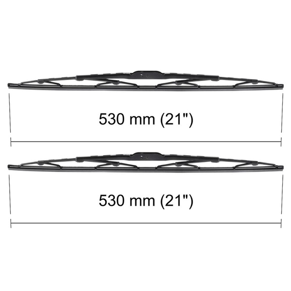 Balais d'essuie-glace de pare-brise adaptés pour Volvo 440 Hayon (08.1988-12.1997) - balais standard