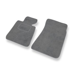 Tapis de Sol Velours adapté pour BMW 3 M3 I E30 Coupé, Cabriolet, Berline, Touring (1985-1992) - Premium tapis de voiture - gris