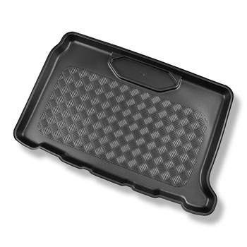 Tapis de coffre adapté pour DS 3 Crossback SUV (04.2019-....) - bac de coffre - protection de coffre voiture - avec caisson de graves (subwoofer)