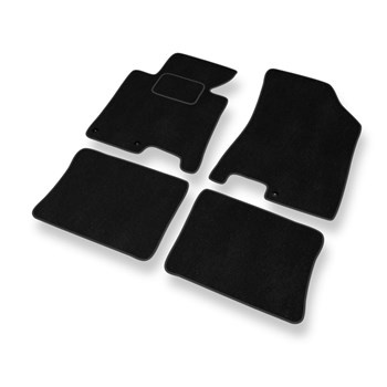 Tapis de Sol Velours adapté pour Hyundai i40 (2011-2019) - Premium tapis de voiture - noir