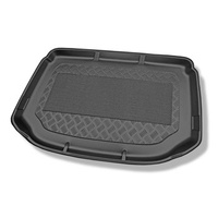 Tapis de coffre adapté pour Chevrolet Aveo T300 Hayon (06.2011-10.2020) - bac de coffre - protection de coffre voiture - coffre supérieur; pour les voitures avec plancher double