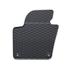 Tapis de sol en caoutchouc adapté pour Volkswagen Sharan II Van (2010-2022) - tapis de voiture - noir - 4 pcs.