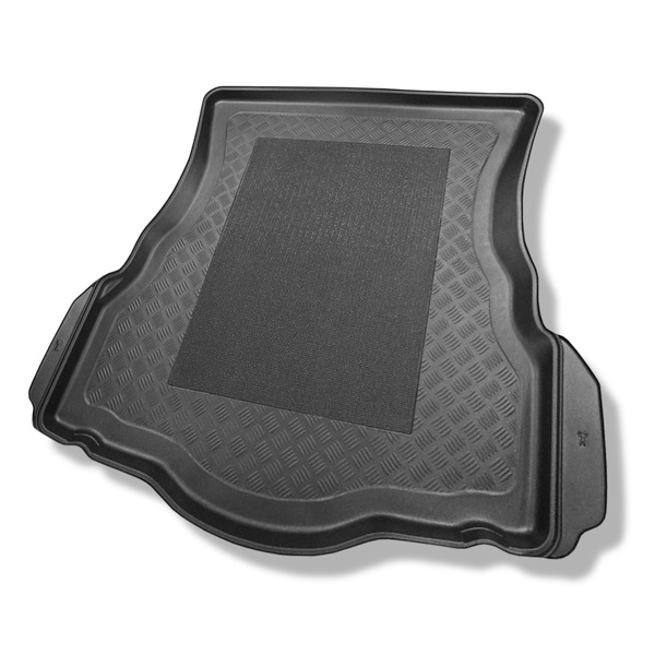 Tapis de coffre adapté pour Ford Mondeo V Hayon (01.2015-04.2022) - bac de coffre - protection de coffre voiture - avec roue de secours à usage temporaire ou kit de réparation