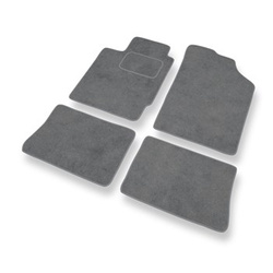 Tapis de Sol Velours adapté pour Renault Clio II Hayon (1998-2012) - Premium tapis de voiture - gris