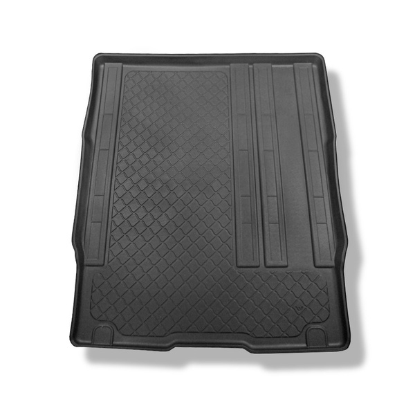 Tapis de coffre adapté pour Citroen SpaceTourer Van (01.2016-....) - bac de coffre - protection de coffre voiture - derriere 2e rangée de sieges; empattement long