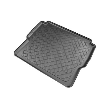 Tapis de coffre adapté pour Ligier M. Go III SUV (07.2015-03.2017) - bac de coffre - protection de coffre voiture - 2/4 places; 2e rangée de sieges démontée