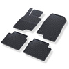 Tapis de sol en caoutchouc adapté pour Mazda 6 III Break (2012-....) - tapis de voiture - noir - 4 pcs.