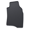 Tapis de sol en caoutchouc adapté pour Fiat Panda III Hayon (2012-....) - tapis de voiture - noir - 4 pcs.